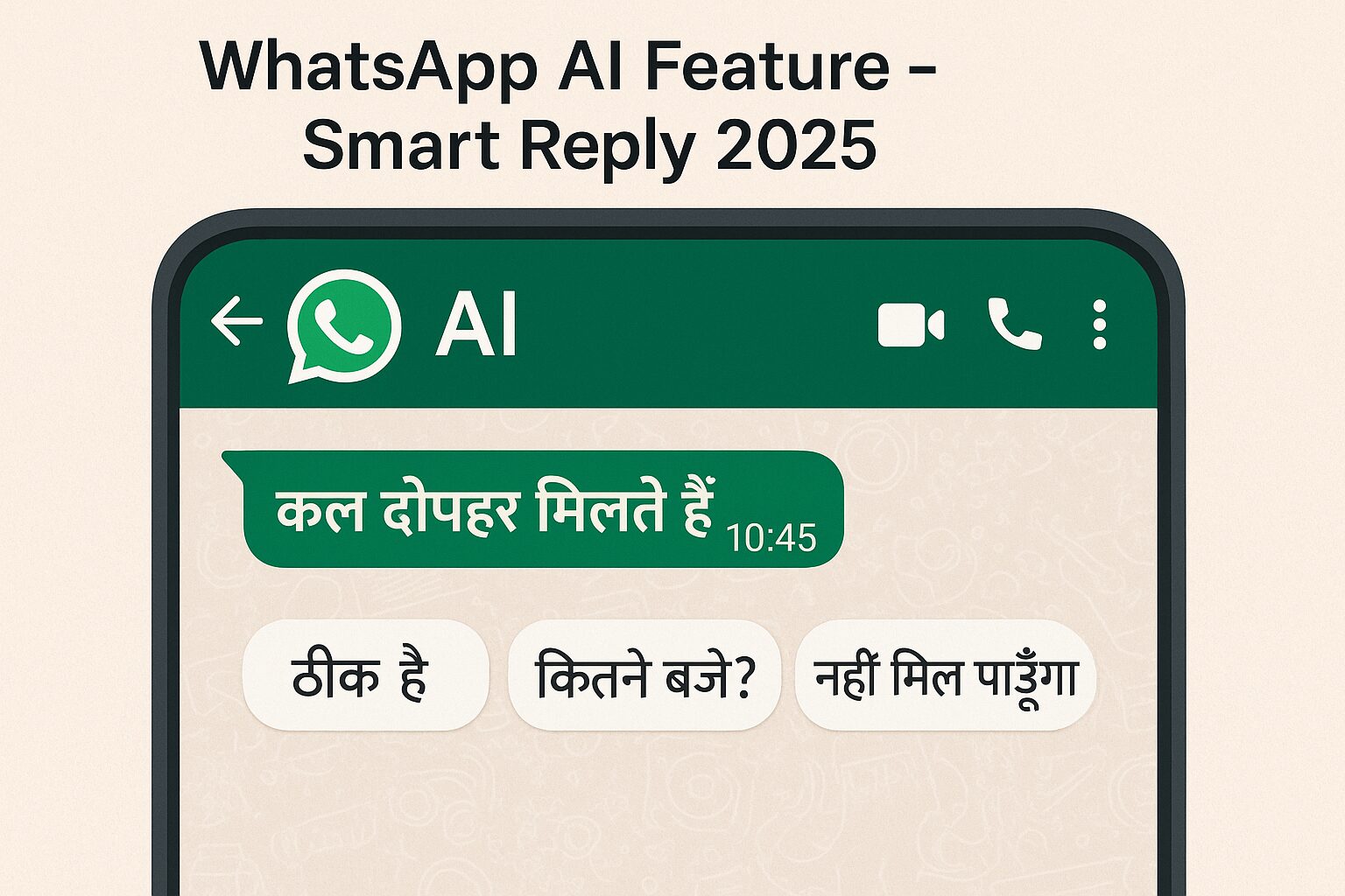 WhatsApp AI Feature – Smart Reply 2025